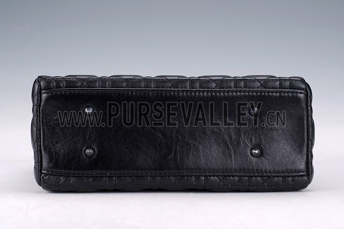 Dior Small Lady Cannage Bag Black