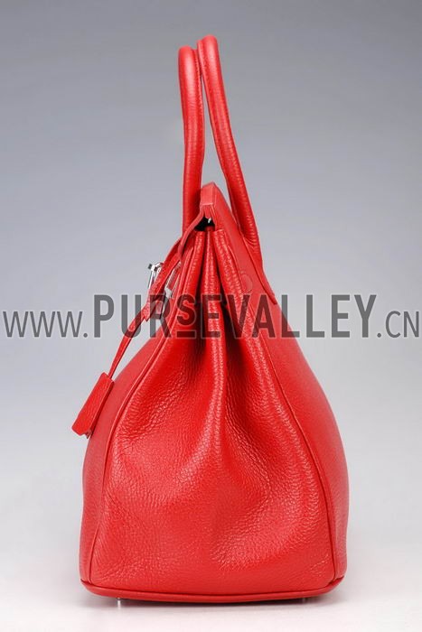 Hermes Medium Red Birkin Bag