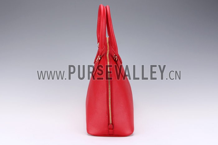 Prada Saffiano Medium Promenade Tote Red