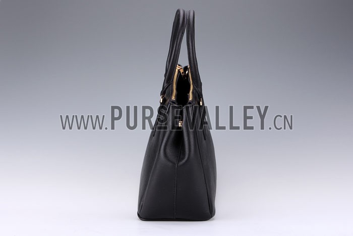 Prada Medium Saffiano Lux Top Handle Black
