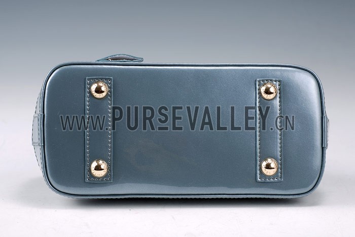 Louis Vuitton Vernis Alma PM Grey-Blue