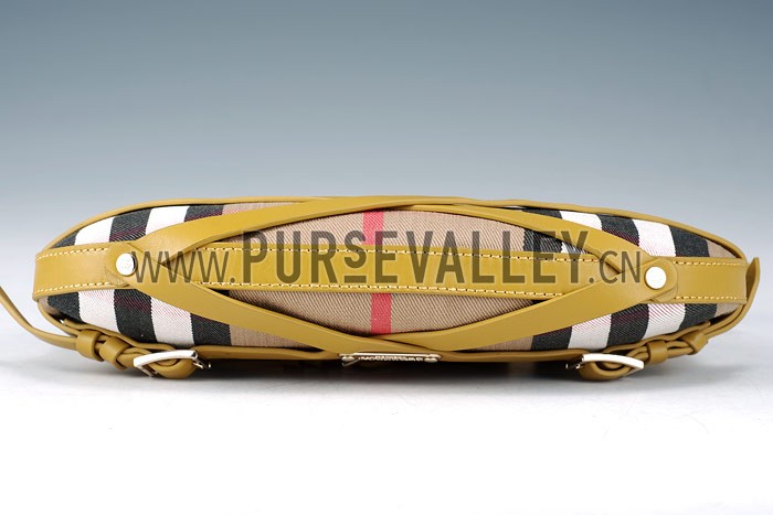 Burberry Bridle House Check Sling Bag Yellow