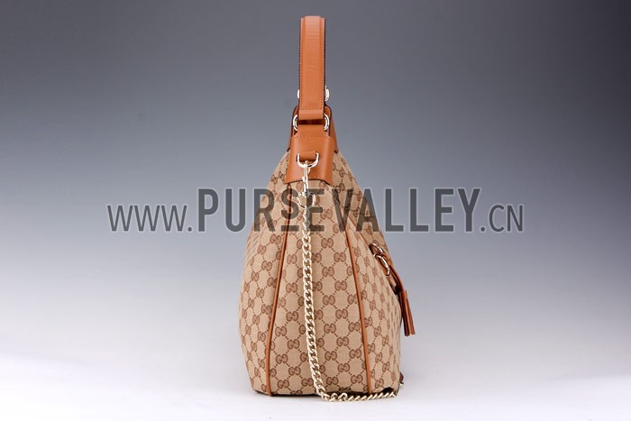 Gucci Emily Cognac Leather Hobo