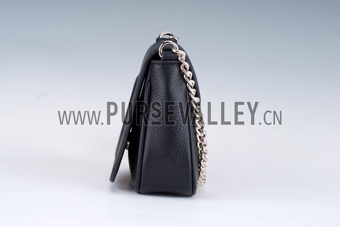 Gucci Soho Mini Shoulder Strap Bag Black