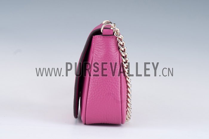 Gucci Soho Mini Shoulder Strap Bag Fuchsia