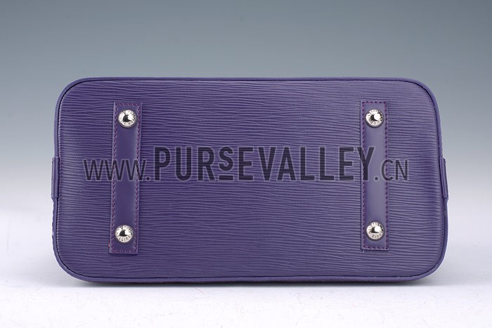 Louis Vuitton Alma MM Epi Leather Plum