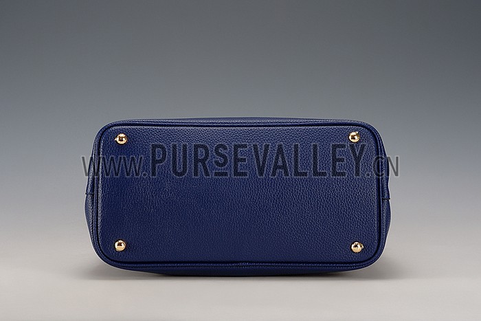 Prada Saffiano Soft Double Bag Blue