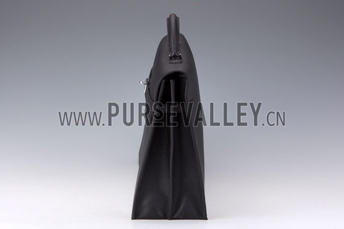 Hermes Kelly Briefcase Black