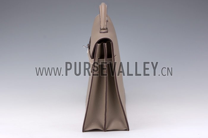 Hermes Kelly Briefcase Grey