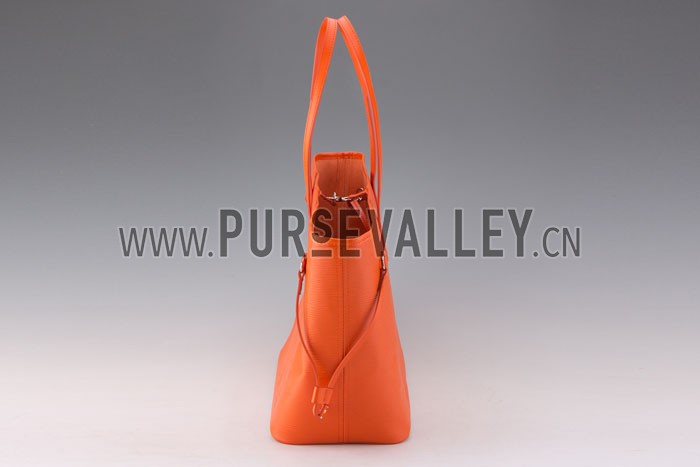Louis Vuitton Neverfull MM Epi Leather Orange