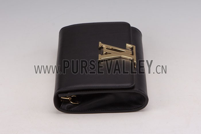 Louis Vuitton Chain Louise Clutch Black