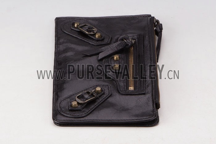 Balenciaga Giant Envelope Wallet Black