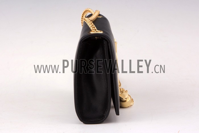 Saint Laurent Cassandre Tassel Black Shoulder Bag