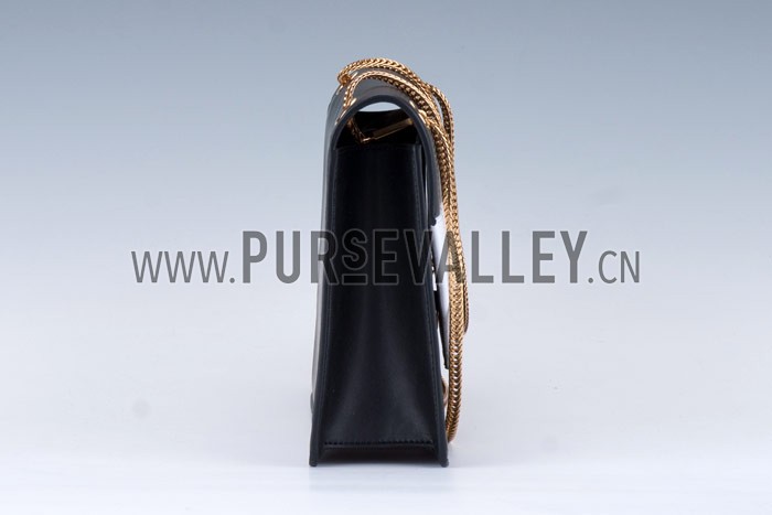 YSL Betty Medium Chain Shoulder Bag Black-White