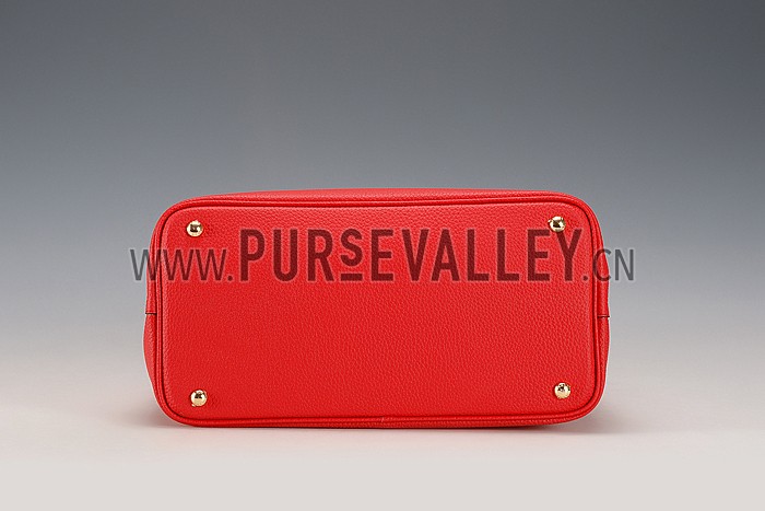 Prada Saffiano Soft Double Bag Red