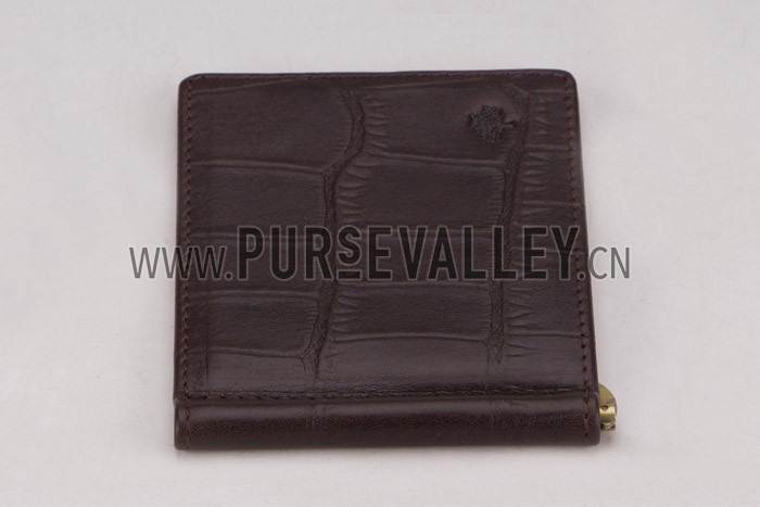 Mulberry Bill Holder Dark Brown