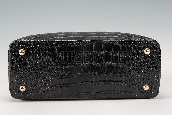 Louis Vuitton Capuciness Crocodile Leather Black MM 607547