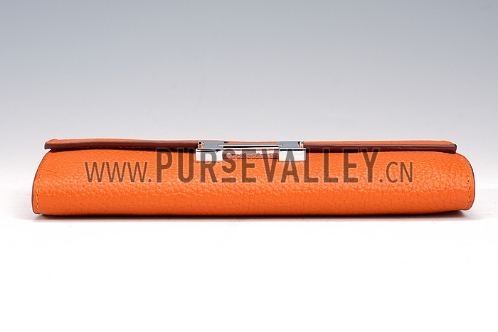 Hermes Constance Long Wallet Orange 608080