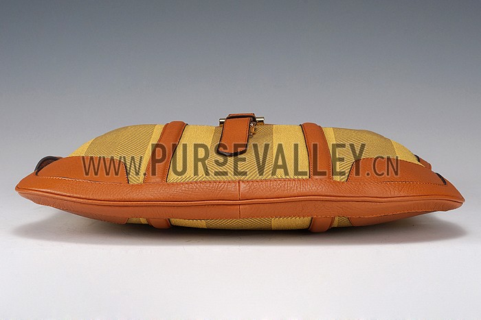 Burberry Yellow Check Hobo Bag 607774