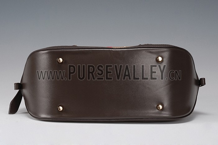 Burberry Blaze Haymarket Satchel Brown 607794