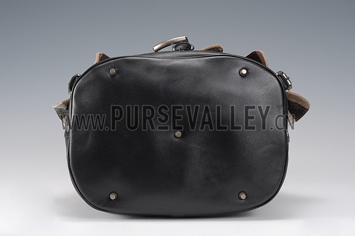 Burberry Large Canvas Check Backpack Black 607807