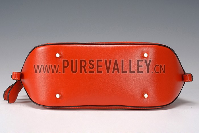 Burberry Large Tassel Bowler Bag Orange 607827