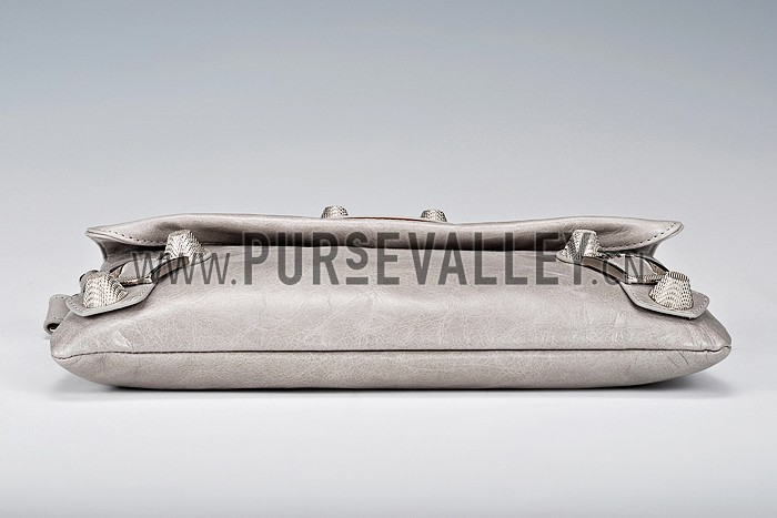 Balenciaga Giant 12 Envelope Clutch Argent Silver 607849