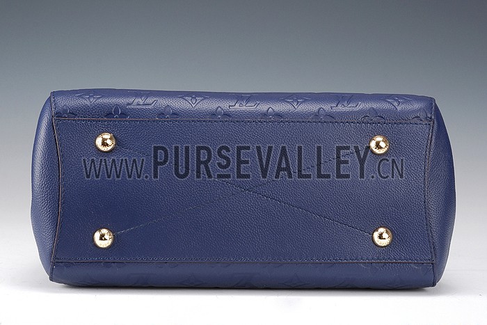 Louis Vuitton Montaigne Empreinte BB Dark Blue 607867