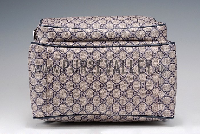 Gucci GG Canvas Backpack Beige/Blue 607933