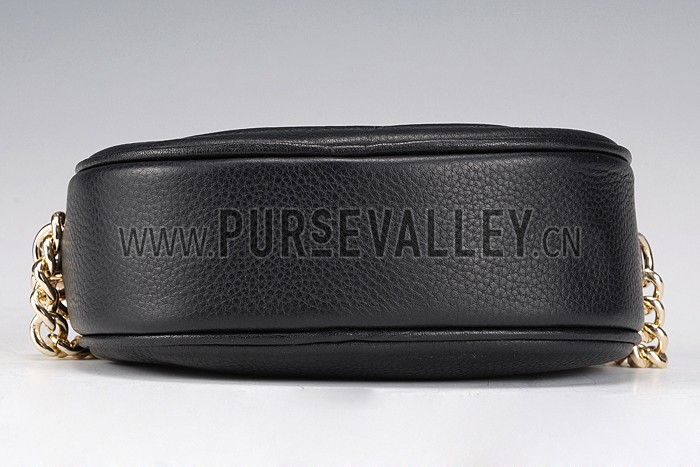 Gucci Soho Leather Mini Chain Bag Black 607941