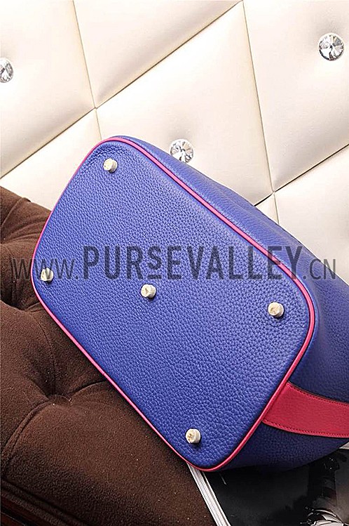 Hermes So Kelly Blue Electric And Pink 607972