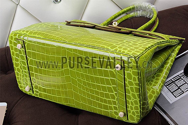 Hermes Birkin 35 Crocodile Anis Green 608057