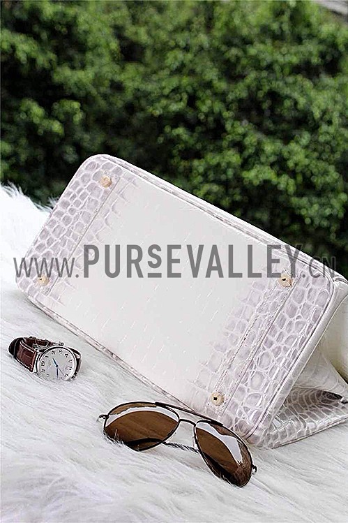 Hermes Birkin 35 Crocodile White 608064