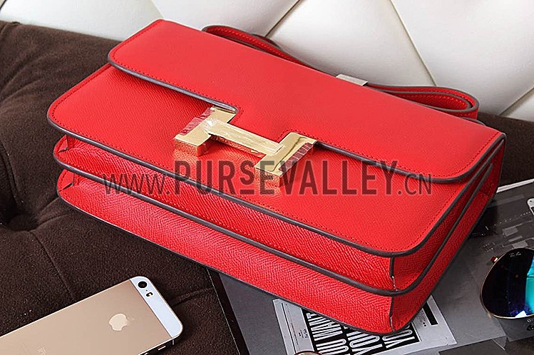 Hermes Constance Elan Red Vermillion 608127