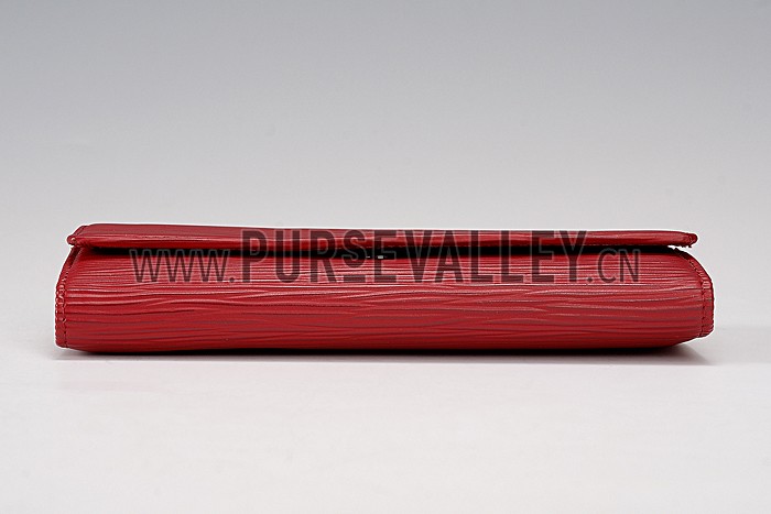 Louis Vuitton Red Epi Leather Sarah Wallet