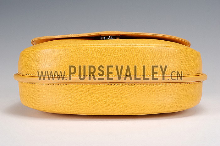 Celine Trotteur Bag Soft Leather Yellow 608236