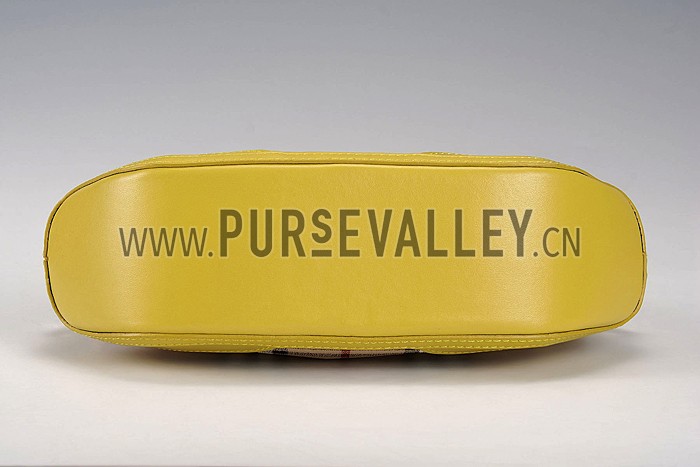 Burberry Tassel Tote Bag Yellow Barley 608261