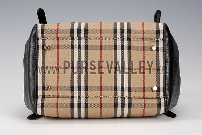 Burberry Small Horseferry Check Tote Bag Honey Tan 608267