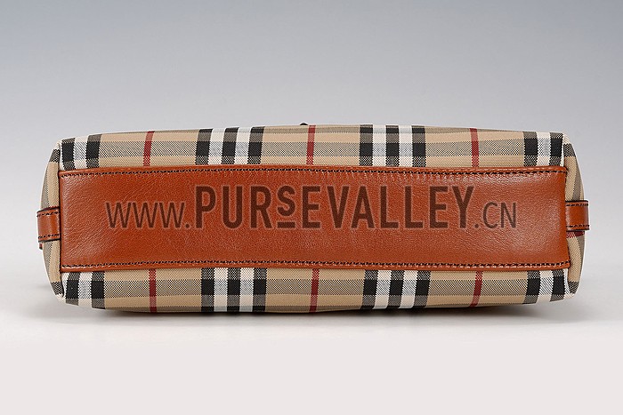 Burberry Small Horseferry Check Crossbody Bag Honey Tan 608268