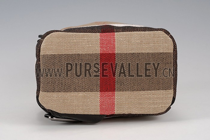 Burberry Man Single Strap Canvas Check Backpack Black 608271