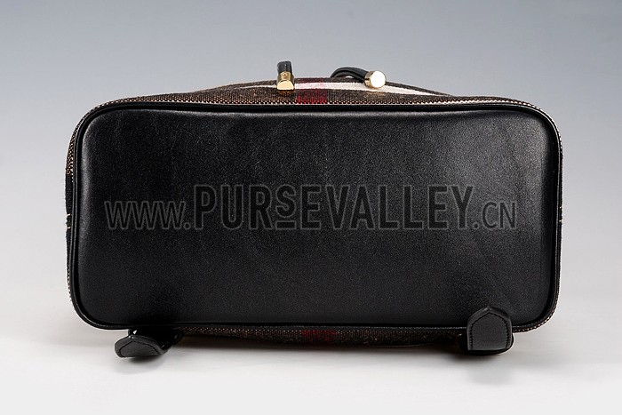 Burberry Canvas Check Backpack Honey Black 608280