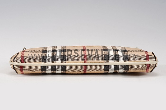 Burberry Haymarket Check Wristlet White 608285