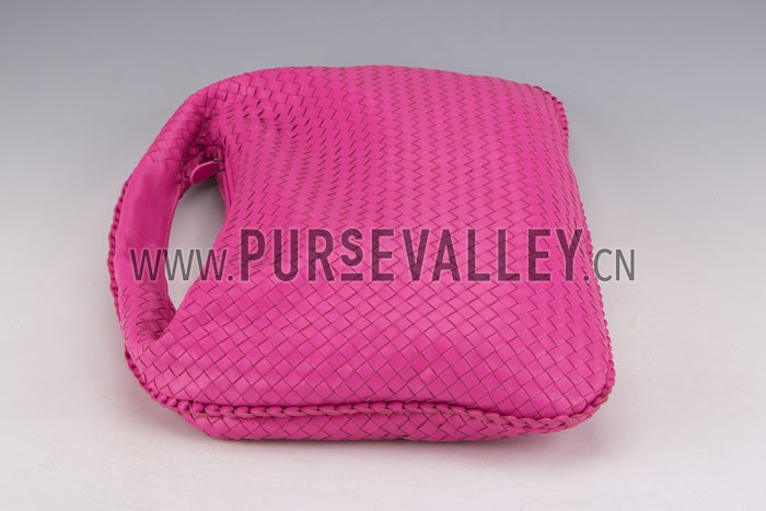 Bottega Veneta Intrecciato Nappa Hobo Bag Pink