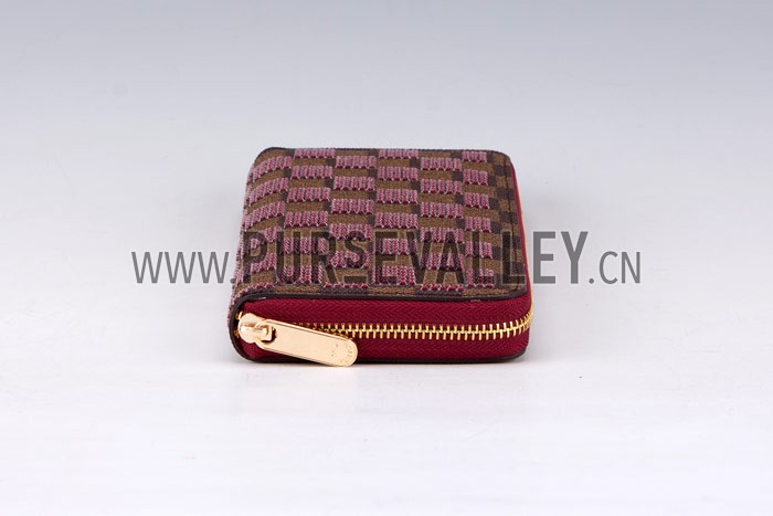 Louis Vuitton Damier Paillettes Wallet Red