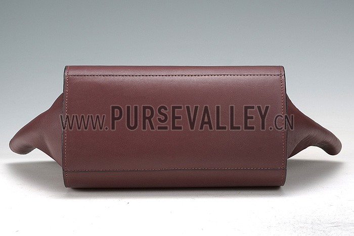 Celine Trapeze Burgundy Bag 607306