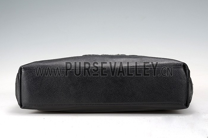 Chrome Hearts Big Leather Tote Black 607440