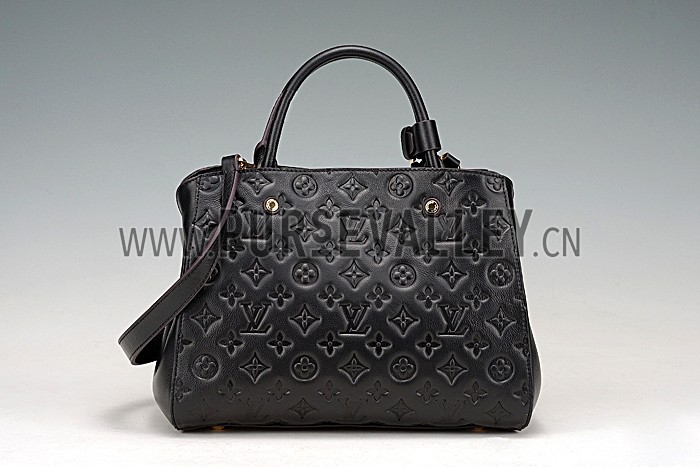 Louis Vuiton Montaigne Empreinte MM Black 607509