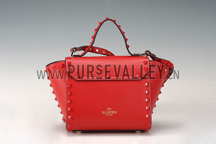 Valentino Rockstud Shoulder Bag Red 607536