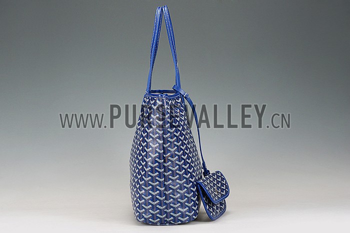 Goyard St Louis Tote Dark Blue 607690