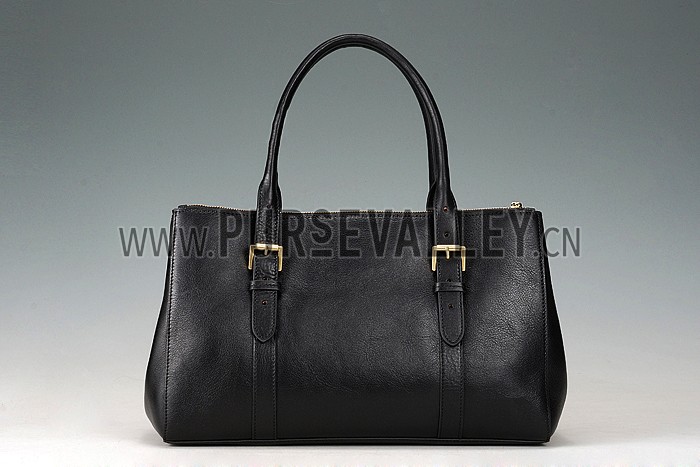 Mulberry Bayswater Double Zip Tote Black 607705